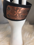 Leather and Copper Cuff Bracelet
