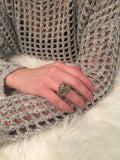 Silver Pyrite Ring