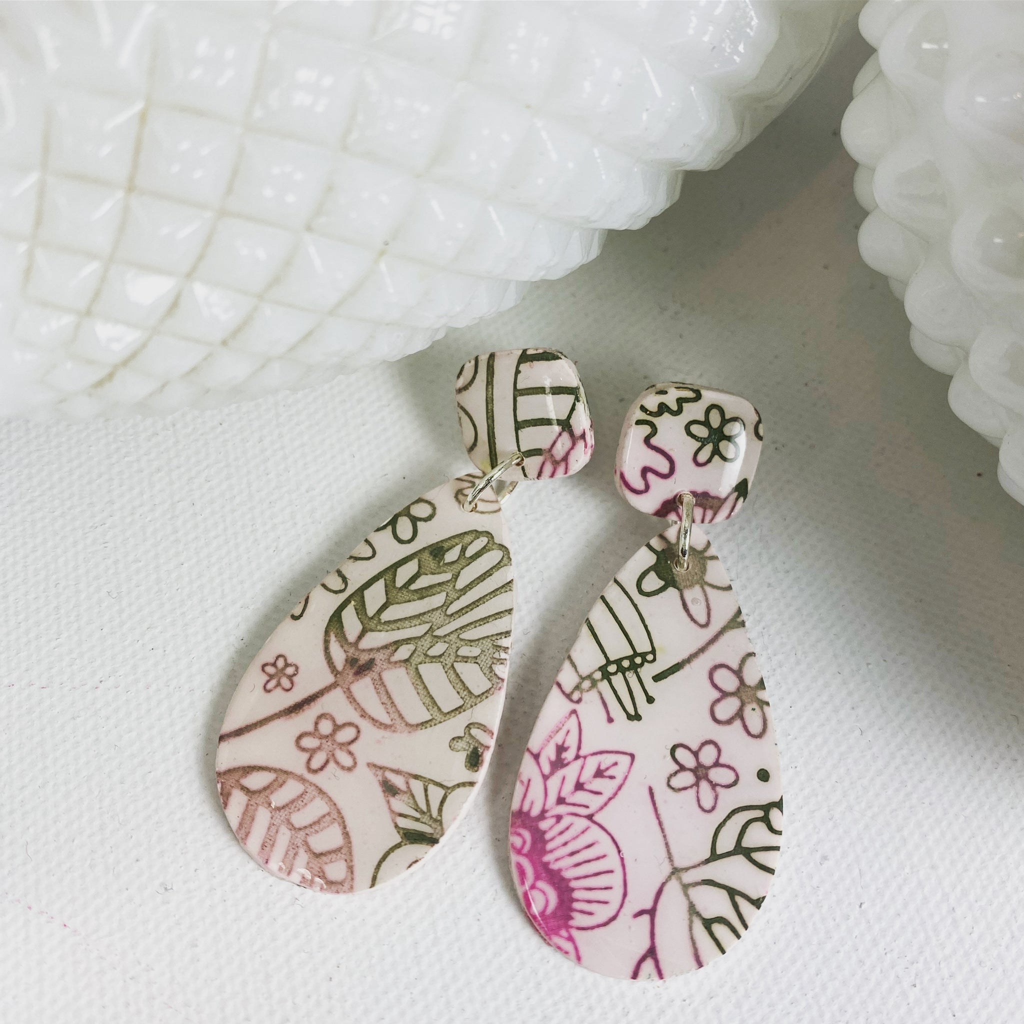 Polymer clay earrings – Simple Treasure Jewelry